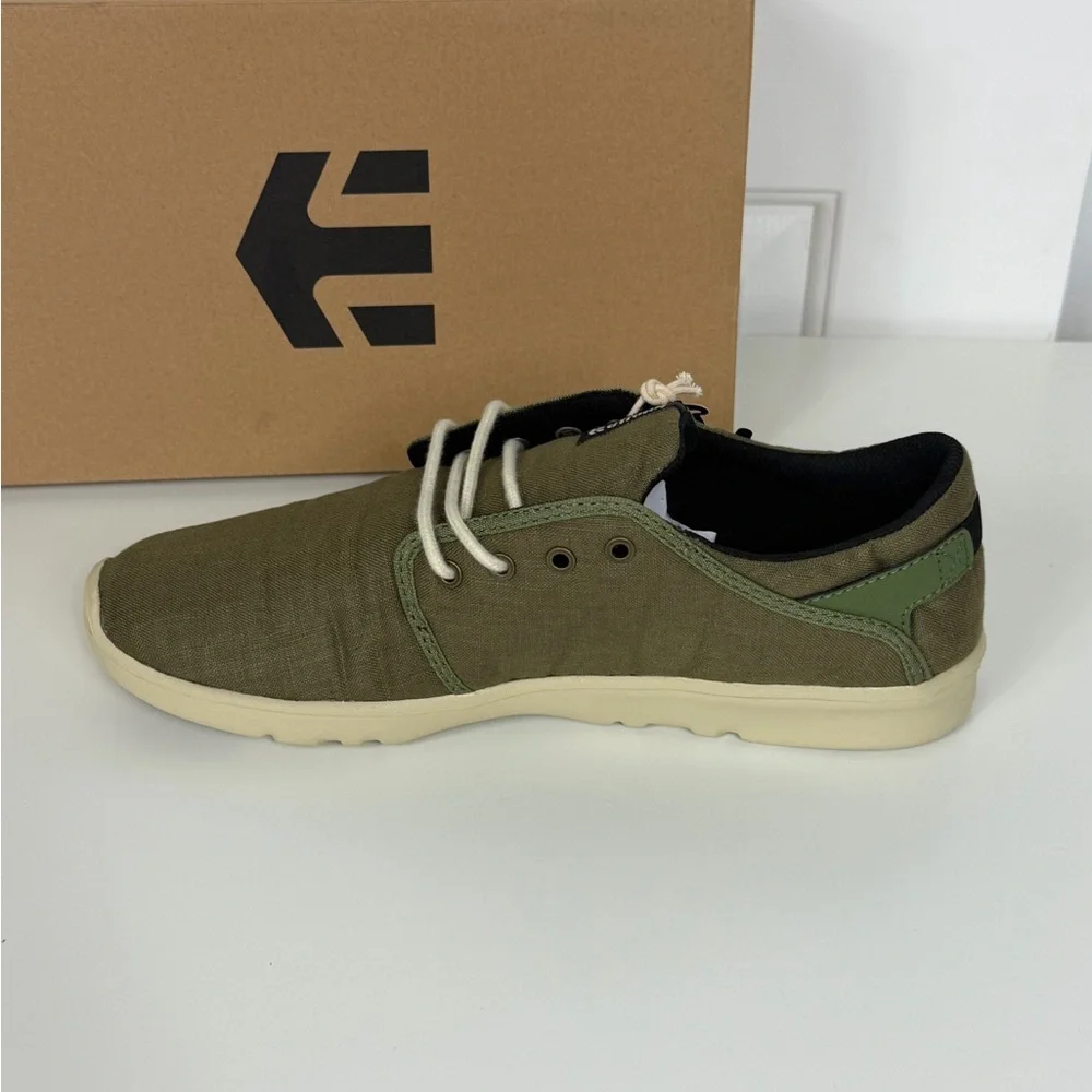 Etnies Scout Skate Men’s Size 10 Olive Tan Gum Sneakers‎ Casual Shoes NIB